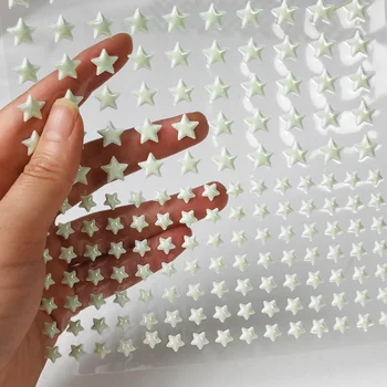 3D Burbulas Šviesos Žvaigždžių Taškų Siena Lipdukas Švyti Tamsoje 