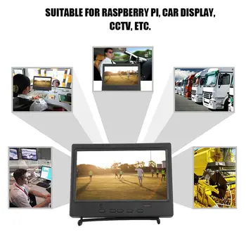7 COLIŲ Nešiojamas Ekranas Ekranas 1024x600 Multi-funkcija Ekrane Paramos HDMI/VGA/AV Įvestis LCD Monitorius Valdiklio Ekranas Mažas