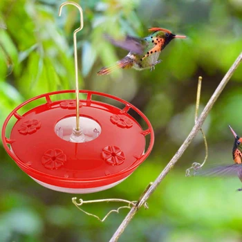8-Hole Hummingbird Feeder Naminių Paukščių Prekių Balionėlis Butelis Lauke, Kiemo Paukščių, Vandens Fontanas Geriamojo Taurės Dubenys