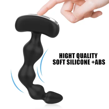 9 Greičio Analinis Granulės Vibratorius Butt Plug Vyrų Prostatos Massager Sekso Žaislas, skirtas Suaugusiųjų Klitorio Stimuliatorius Moterų Masturbacija