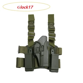 Armijos Airsoft Pistoletas Šlaunies Kojų Dėklas Glock Serija 17 19 22 23 31 32 Taktinis Medžioklės Ir Įranga Dešinę Ranką Ginklą Priedai