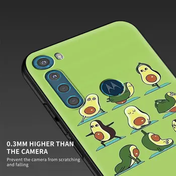 Atveju, Motorola Moto G9 Žaisti G8 Galia Lite Vienas Sintezės Plius Hyper G30 G10 Minkšta G Stylus Telefono Coque Fundas Animacinių filmų Avokado