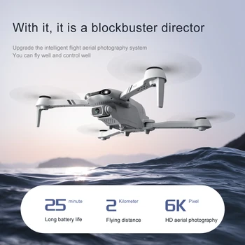 CEVENNESFE 2021 Naujas 4K HD Dual Camera Su GPS 5G WIFI Plataus Kampo FPV Realaus Laiko Dėžė RC Atstumas 2km Profesinės Drone
