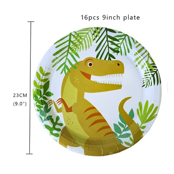 Dinozaurų Balionai Dinozaurų Temą šalies Vienkartiniai Indai, lėkštės puodeliai Vaikams Berniukas 1-ojo Gimtadienio Dekoracijas Dino Dinour šalis