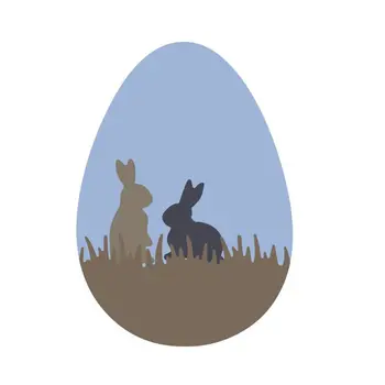 Easter Bunny Metalo Pjovimo Miršta Trafaretas Scrapbooking 