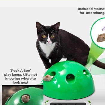 JOYLIVE Kūrybos Elektros Pet Funny Cat Dėklas Mokymo Braižymo Prietaiso Pelės Žaislas Interaktyvaus Dėlionės Žaidimas Žaisti įdomius Katė Žaislas