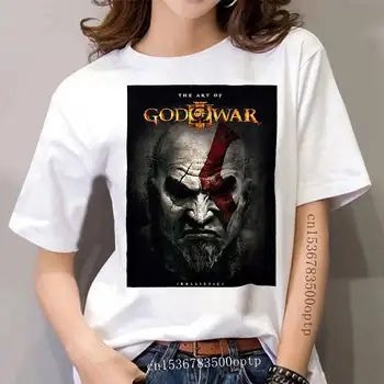 Karo dievo Marškinėliai Žaidimas Cos Kratos Marškinėliai moteriški Trumpi Rankovėmis Marškinėliai Vasarą