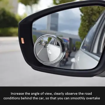 Karšto Pardavimo 360 laipsnių Platus Kampas Reguliuojamas Sukimosi Turas Automobilio galinio vaizdo Pagalbiniai aklojoje Veidrodžių Automobilių Reikmenys