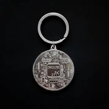 Karšto SaleGold Padengti Monetos Key Chain Kolekcines Monetos Meno Kolekcija Dovanų Fizinių Metalų Antikos Imitacija Namų Dekoro