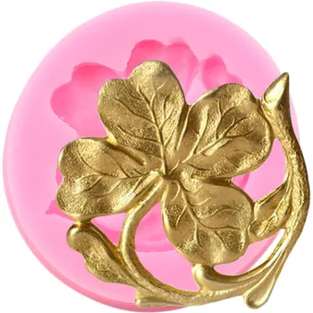 Keturių Lapų Dobilų Medallion Silikono Formos Gėlių Minkštas Tortas Dekoravimo Įrankiai, Papuošalai Dervos Formos Saldainiai Molio Šokolado Liejimo Formos