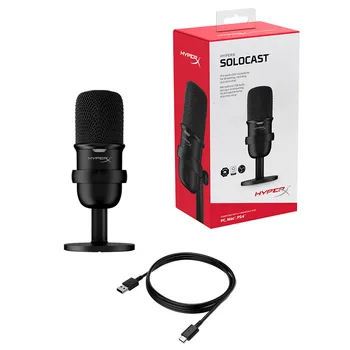 Kingston HyperX SoloCast mini Mikrofonas Profesionalus Kompiuterių Gyventi Prietaiso Mikrofonas Balso Žaidimas
