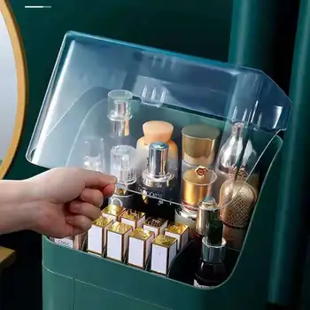 Kosmetikos Laikymo Dėžutė Makiažas Organizatorius Didelių Pajėgumų Priežiūros Ir Kosmetikos Produktams Vonios Kambarys Darbalaukio Stalčių Aukštos Kokybės Elegantiškas Dėžutę