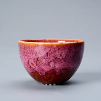 Krosnies keitimas arbatos dubenėlį vieno puodelio naujas Tianmu Jianzhan namų upscale puodeliai