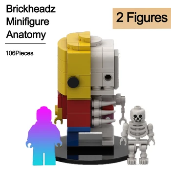Kūrėjas SS blokai Brickheadz Minifigure Anatomija Mini Plytų Vadovai Asamblėjos modelis 