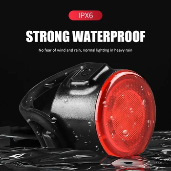LED Dviračio Žibintas užpakalinis žibintas USB Mokamas Dviračių Šviesos IPX6 Vandeniui Saugos Įspėjimas Dviračių Šviesos Dviračių Priedų