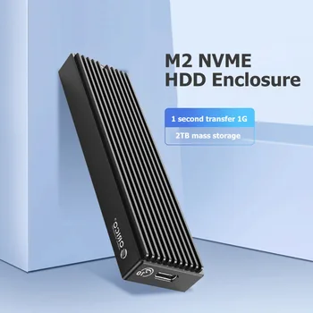 M2PV-C3 Aliuminio Lydinio Tipo C 10/5Gbps M. 2 NVME SSD Išorės Mobiliojo Atveju Dėžutė Disko Atveju Langelį Išorinį Kietąjį Diską PC