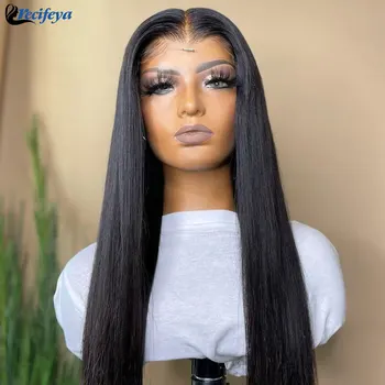 Malaizijos Tiesūs Plaukai, Nėriniai Uždarymo Perukas Remy Human Hair Nėrinių Perukai HD 4x4, 5x5 13x4 Skaidrus Tiesiai Žmogaus Plaukų Perukai