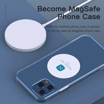 Metalinės Plokštelės Disko Geležies Lapas MagSafe Magnetinis Lipdukas Automobilinis Telefono Laikiklis Belaidžio Krovimo iPhone 12 11 Pro Max XS XR X