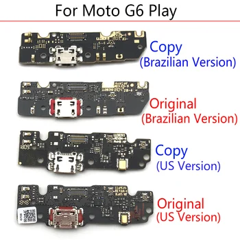 Micro Doko Jungtis USB Įkrovimo lizdas Flex Juostelės Kabelis Valdybos Motorola Moto G6 Žaisti Pakeitimo Dalis