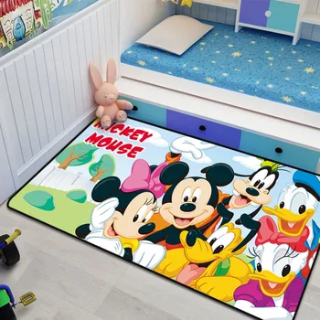 Minnie, Mickey Mouse Durų Kilimėlis Vaikų Berniukų, Mergaičių Žaidimo Kilimėlis Kiliminė Danga Miegamajame, Virtuvės Kilimų Patalpų Vonios Kilimėlis Žaisti Mat Kūdikio Treniruoklių Salė
