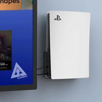 Monzlteck Naujas tvirtinimo prie Sienos Playstation 5 PS5( Diskų ir Skaitmeninių),Visos Metalinės Vertikaliai Kabinti ant Sienų Erdvė Užsklanda Lengva Įdiegti