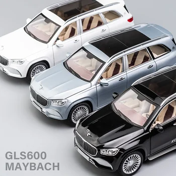 Naujas 1/24 Mercedes-Benz Maybach Gls600 Lydinio Modelio Automobilių Vaikų Žaislas Automobilis Dovana, Papuošalai Modeliavimas SUV Automobilio Modelį Berniukai Kolekcija