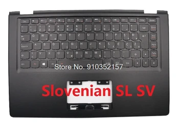 PalmRest ir klaviatūra Lenovo Joga 2 13 Šveicarijos SW Vokietija GR Turkija TR Slovėnijos SL SV Italija JI didžiąsias Apšvietimu 90205188