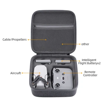 Pelninga Saugojimo Krepšys DJI Mavic Mini 2 lagaminas, Nuotolinio valdymo pultelis, Baterija Drone Rankinėje Trivel Lauke Sunkiai shell Krepšys