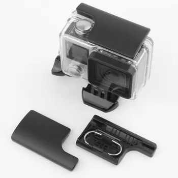 Plastikiniai Lock Sagtis Įrašą Gopro Hero 3+ 4 Black Silver Cam Vandeniui Apsaugos Atveju Dangtelio Tvirtinimas Eiti Pro Priedų