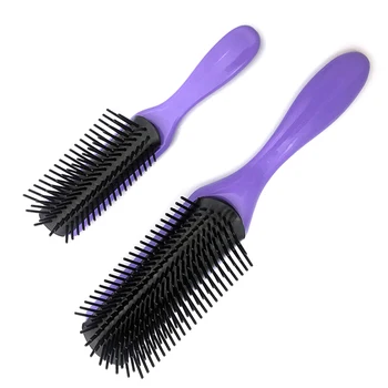 Plaukų Šukos 9 Eilučių Stiliaus Plaukų Šepetys Tiesiai Garbanotas Plaukų Medžiaga Teptuku Galvos Masažas Hairbrush Moterų Namų Salonas