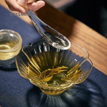 Qifengju huakou stiklo virimo arbatos dubenėlį arbatos gamintojas namų atsparus karščiui paprastas puodelis arbatos dubenėlį Kung Fu arbatos rinkinys arbatos dubenėlį
