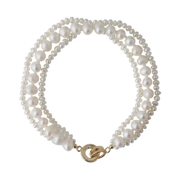 SINZRY originalus elegantiškas papuošalai gamtos gėlo vandens perlų kelių sluoksnis žavesio apyrankės moterims