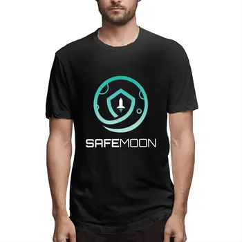 Safemoon Simbolinis Safemoon Monetos - Cryptocurrency Dapp Grafinis Tee vyriški trumpomis Rankovėmis T-shirt Juokinga Viršūnės