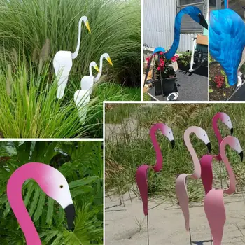 Sodo Flamingo Vėjo Indikatorius, Įnoringas Paukštis Sukasi šiek tiek kieme Šalis Sodo Puošmena Tiekimo Lauko Dekoro ir Namų Papuošalas