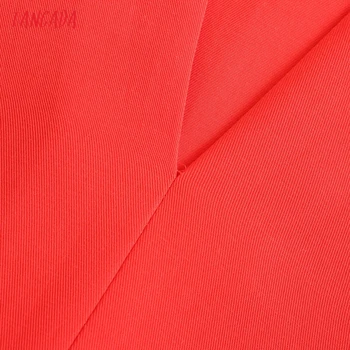 Tangada 2021 Moterų Negabaritinių Raudona Marškinėliai Palaidinė ilgomis Rankovėmis Chic Moterų Office Lady Marškinėliai Blusas Femininas 5Z161
