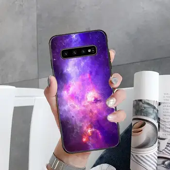Tarpžvaigždinės Violetinė Space Star Telefono Dėklai Samsung Galaxy S7 S8 S9 S10 S10e S20 s21 s30 plius lite Ultra 5g
