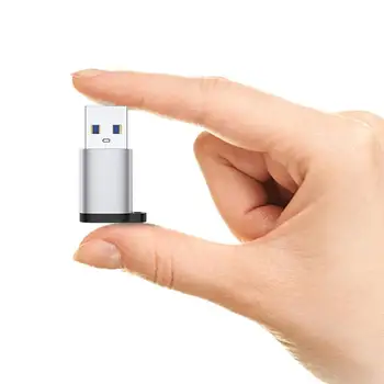 Tipas-c su USB 3.0 adapteris OTG jungtis otg duomenų perdavimo konverteris aukštos klasės aliuminio korpuso kompiuterį, ausinės, telefono jungtis