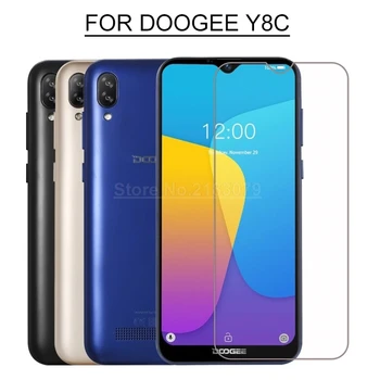 Už Doogee Y8C Stiklas, Grūdintas Stiklas 9H 2.5 D Premium Screen Protector Kino Padengti Doogee Y8c Išmanųjį telefoną 6.1 Android 9.0