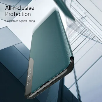 Už Xiaomi Poco X3 NFC Atveju, Smart Magnetinio Apversti Telefono Dangtelį Pocco M3 X 3 M Xiomi Mi 10T Pro 5G Mi10T Lite 10 T Šviesos Stendas Coque
