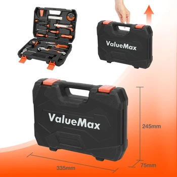 ValueMax 30PC Namuose Įrankių Rinkinys Namų Remonto Įrankių Rinkinys Buitinių Įrankių Rinkiniai Su Atsuktuvai Replės, Plaktukas Naudingumas Peilis Dėžutę