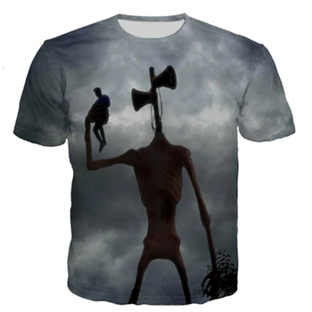Vasaros Sirena Galvos 3D Atspausdintas T-shirt Vyrai Moterų Atsitiktinis Marškinėlius Harajuku Stilius Gatvės Vaikų Laisvalaikio Apvalios Kaklo Viršuje Tshirts