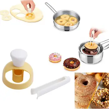 Virtuvėje Plastikinis Spurgos Pelėsių Kepimo Priedai Torto Formą Kepimo Bakeware Desertai, Duonos Cutter Maker yra Maisto Klasės, ABS Spurgos Pelėsių