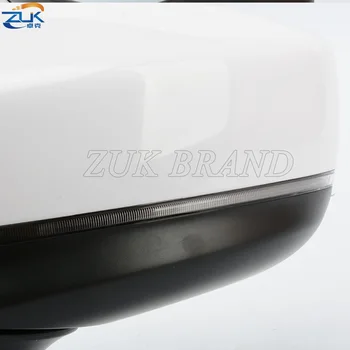 ZUK Šildomi Šoniniai Atgal į Viršų valdomi Išoriniai galinio vaizdo Veidrodėlis, Skirtas MAZDA CX5 CX8 2017-2020 8Pins Unpainted Šildymo Elektroninių Lankstymo Signalas, LED