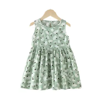 ZWF570 Bamblys Vaikams, Kūdikių Mergaitės Vasaros patikrinti Princesė mergina vasaros suknelė Partijos Inscenizacija Suknelės infantil baby girl drabužiai