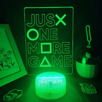 Žaidimas Baigtas Neoninės Lempos 3D Led RGB Iliuzija USB Naktį Žibintai Gimtadienio Kietas Dovana Draugui Lova Žaidimų Kambarys, Stalo Spalvinga Apdaila
