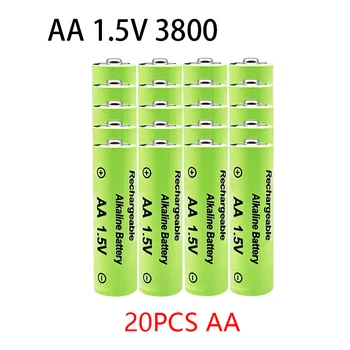 1-20pcs 1,5 V AA baterija 3800mAh Įkraunamos baterijos NI-MH 1,5 V AA baterijos Laikrodžiams pelės, kompiuterių, žaislų, apie+nemokamas pristatymas