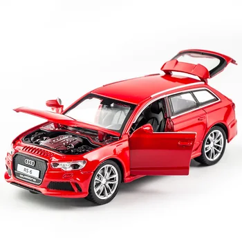 1:32 Audi RS6 Automobilio Modelį Lydinio Automobilių lydinio Žaislas Automobilio Modelį Traukti Atgal, Vaikų Žaislas Kolekcionuojamų Nemokamas Pristatymas