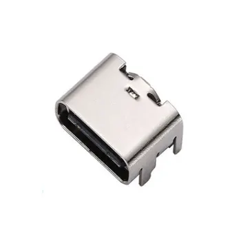 10vnt C Tipo 16 Pin USB SMT Lizdas, Jungtis USB 3.1 Tipas-C Moterų Įdarbinimo SMD CINKAVIMAS, Skirtas PCB Dizainas 