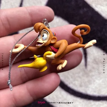 1PCS 4-9cm 2019 Japonija Disneilendas Kalėdų kolekcijos rankų darbo papuošalus originali pakabukas Princesė Aladdin stebuklinga lempa beždžionė urmu