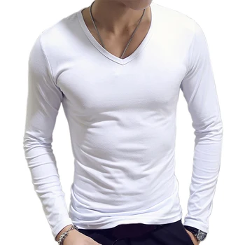 1pc Mados Karšto Pardavimo Classic Long Sleeve T-Shirt Vyrams Fitneso T Marškinėliai Slim Fit Marškinėliai Dizaineris Kietas Tees Viršūnės